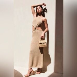 CULT GAIA
Cameron cutout  halterneck midi dress